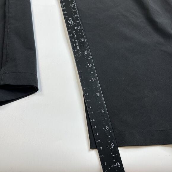 Albion Bow Belt Ankle Pant Womens XS Black Paper Bag Pull On Nylon Stretch - Picture 3 of 9